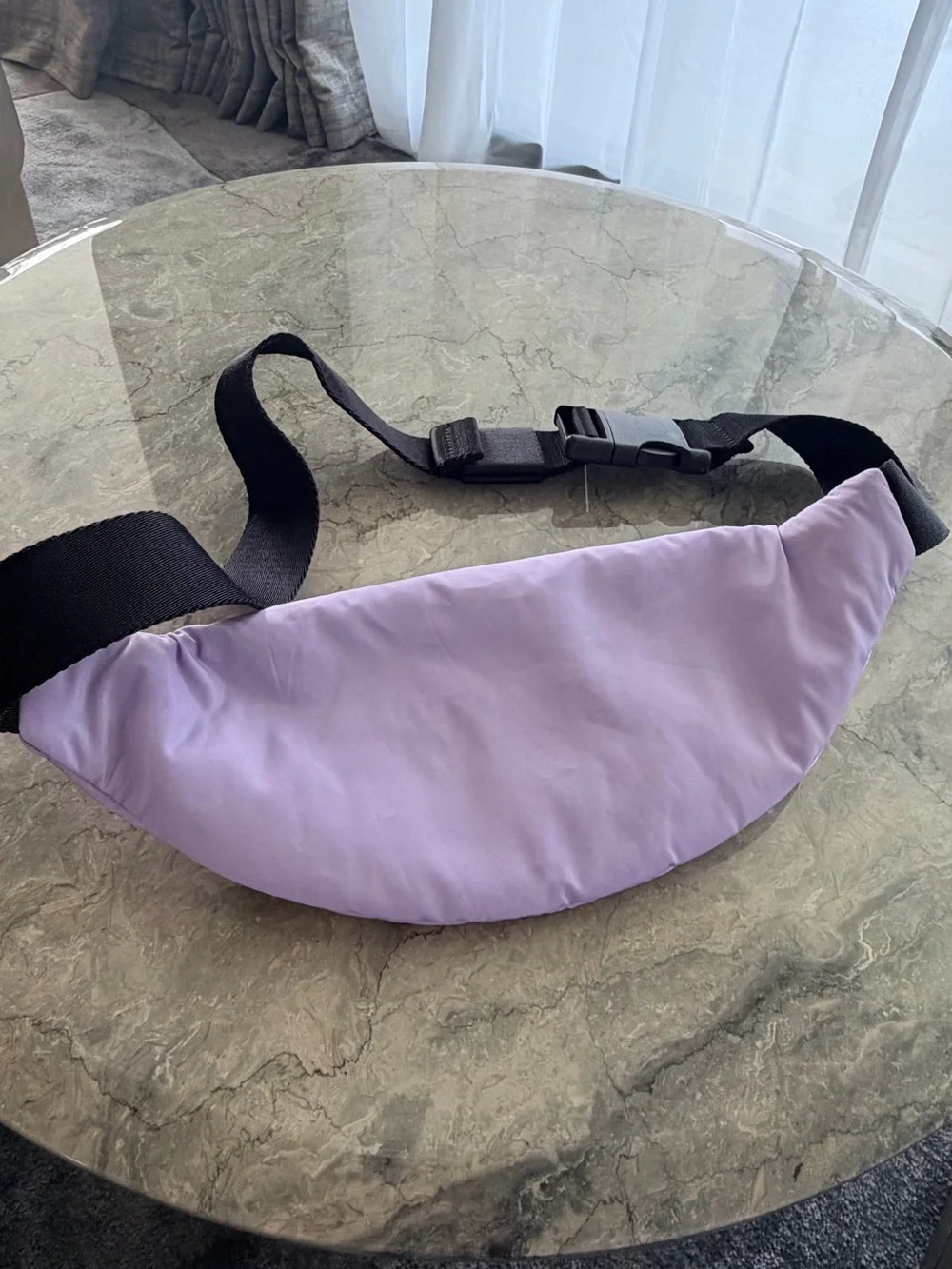 Palm Angels Kids Purple Curved Pouch